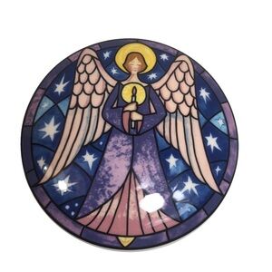 Mikasa HK 501 Angel Trinket, Jewelry, Candy Porcelain Dish With Lid  5”